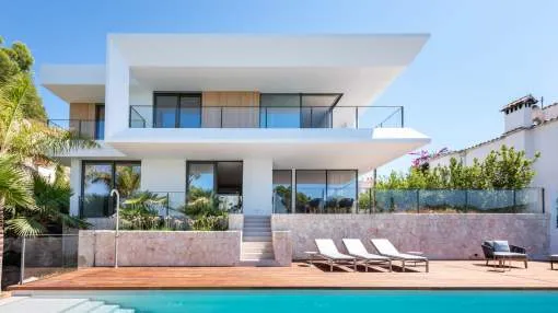 Villa moderna de obra nueva con vistas al mar en Costa d’en Blanes